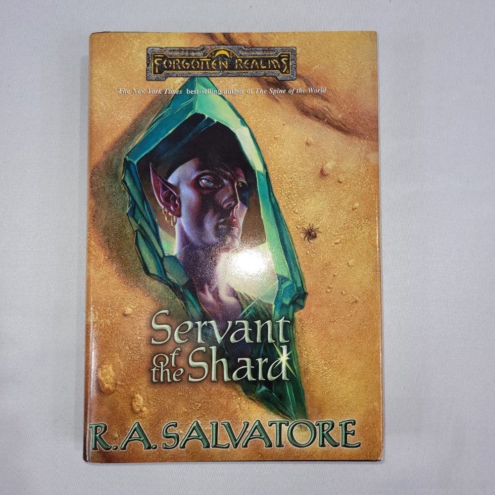 D&D RA Salvatore Forgotten Realms Servant of Shard Hardcover Book Club Edition